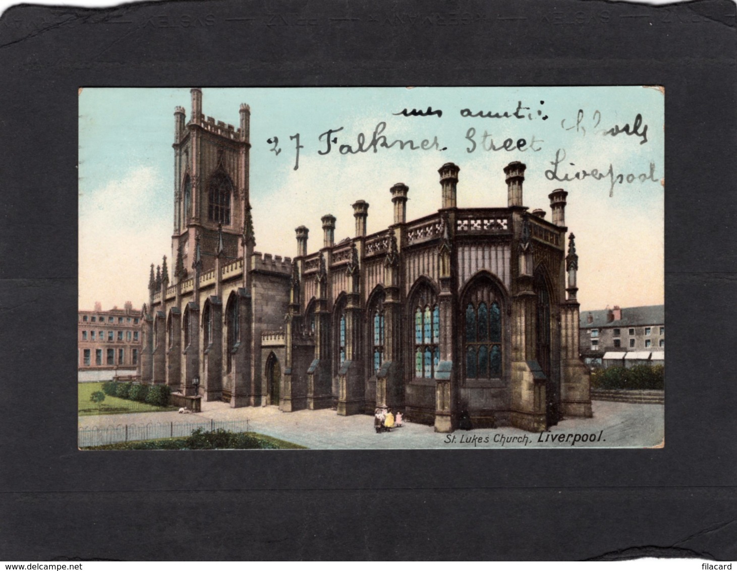 85270   Regno  Unito,  St.  Luke"s  Church,   Liverpool,  VG  1908 - Liverpool