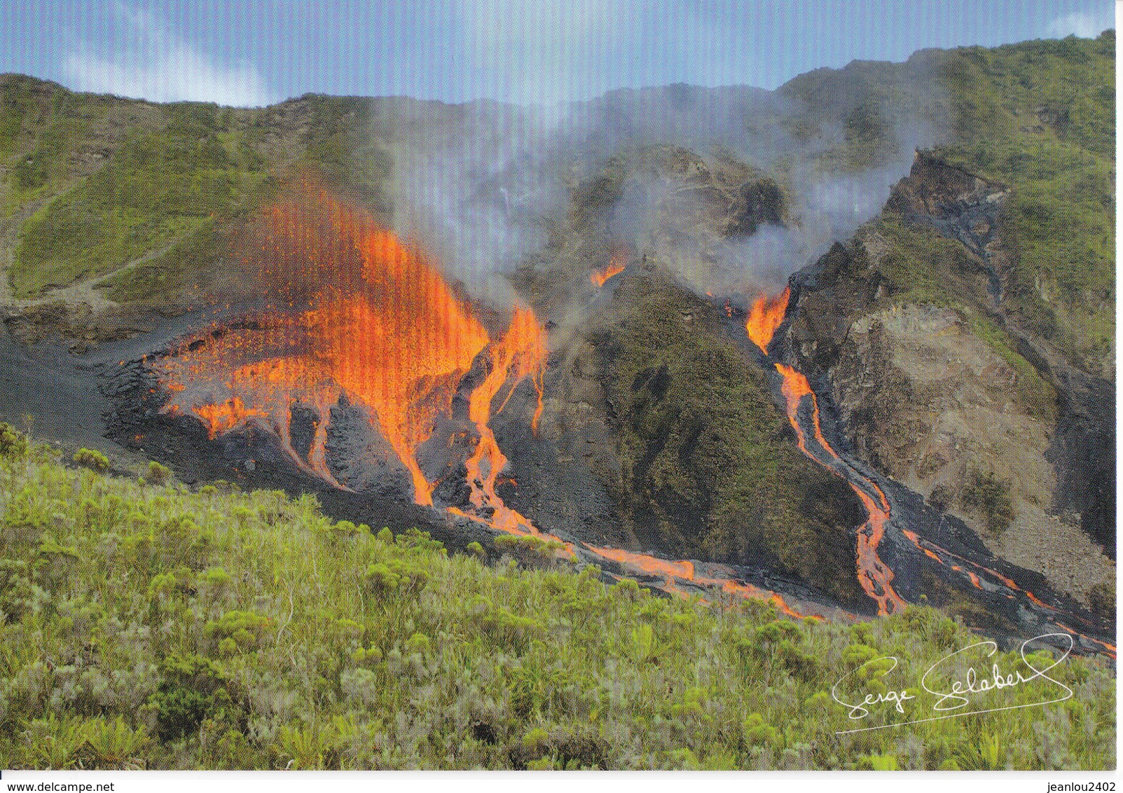 ILE DE LA REUNION - ERUPTION DE LA FOURNAISE 26 DECEMBRE 2005 - Autres & Non Classés