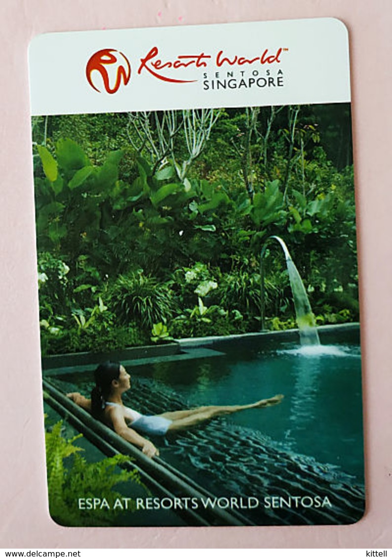 Resorts World Sentosa Singapore Hotel Spa Keycard - Cartes D'hotel