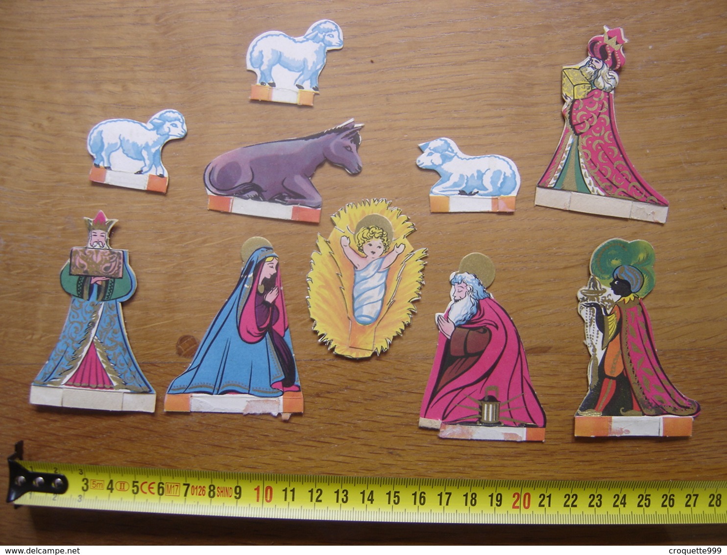 Chromo Image Bon Point RELIGION CRECHE SANTONS Figurines Diorama - Other & Unclassified