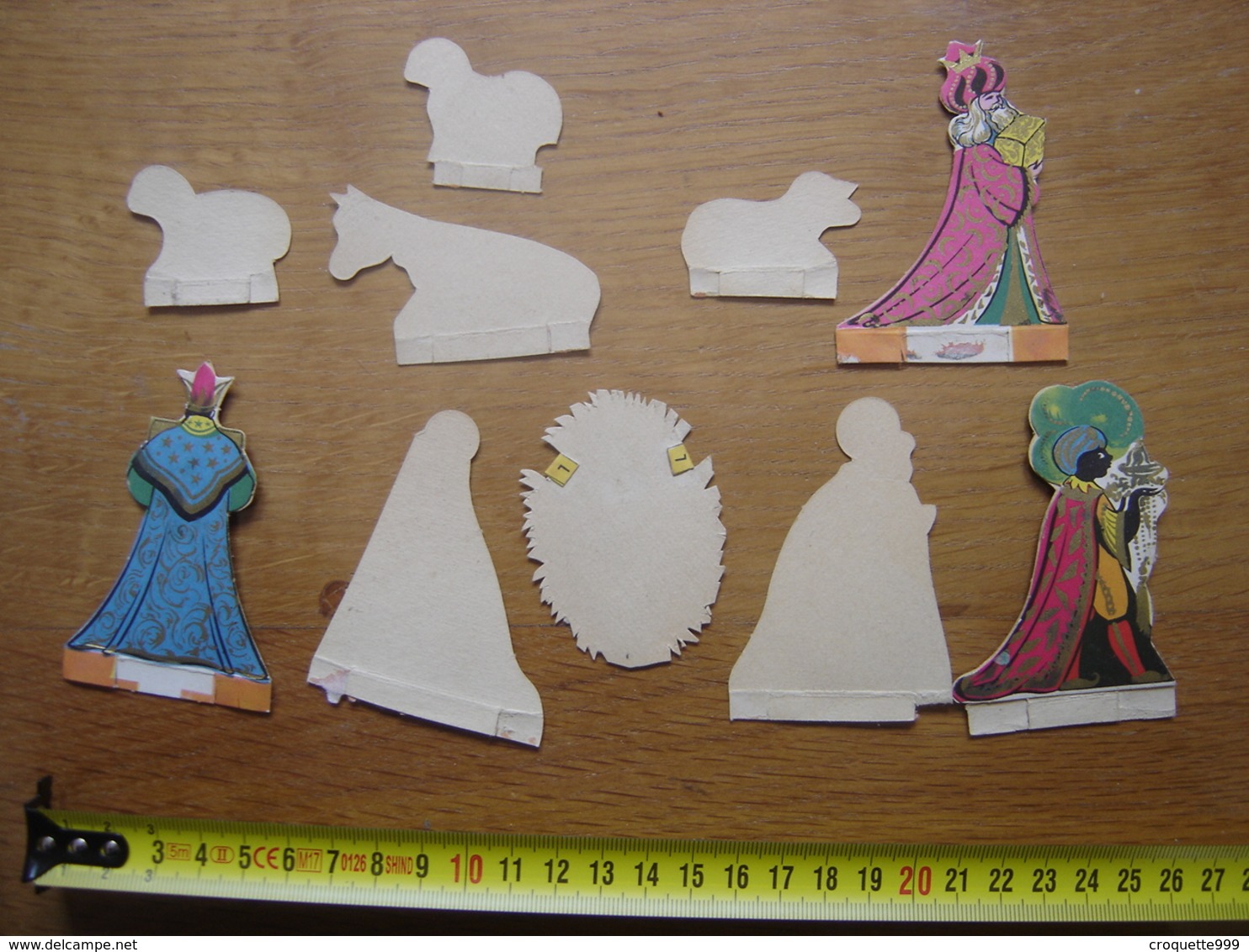 Chromo Image Bon Point RELIGION CRECHE SANTONS Figurines Diorama - Other & Unclassified