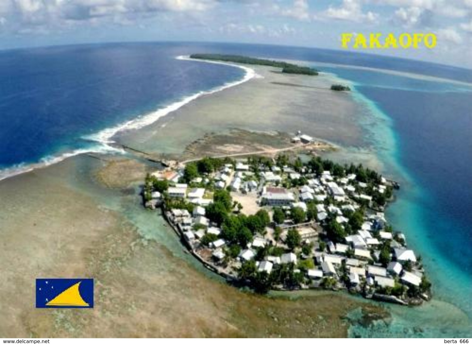 Tokelau Fakaofo Aerial View New Postcard - Nouvelle-Zélande