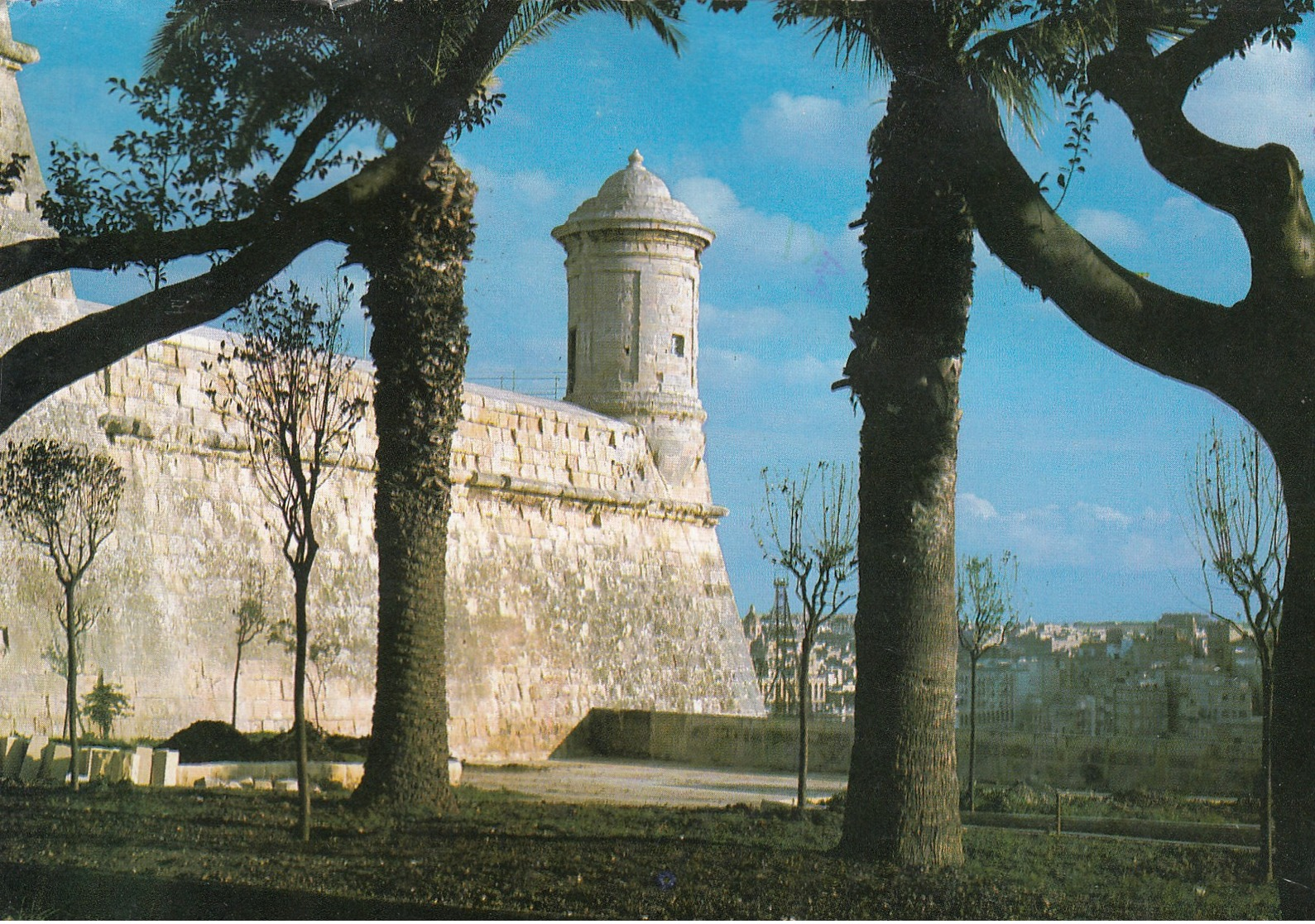 MALTA, 1987; Watchtower Overlooking Grand Harbour - Malta