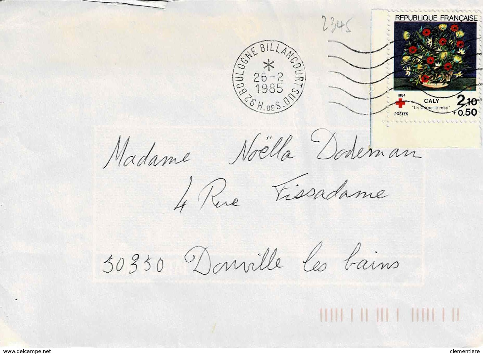 TP N°2345 Seul Sur Enveloppe De Boulogne-Billancourt - 1961-....