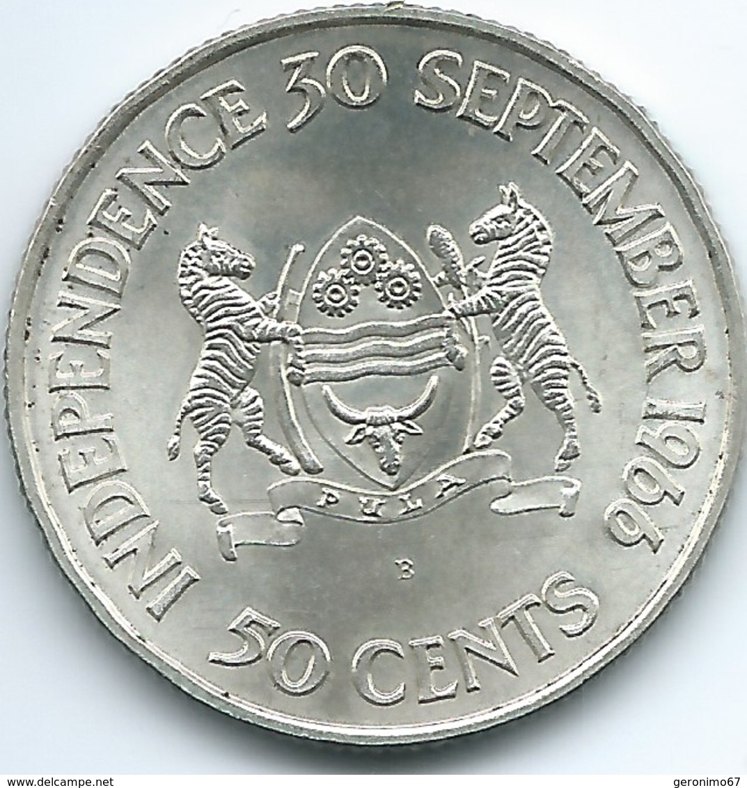 Botswana - 1966 - 50 Cents - Independence - KM1 - Botswana