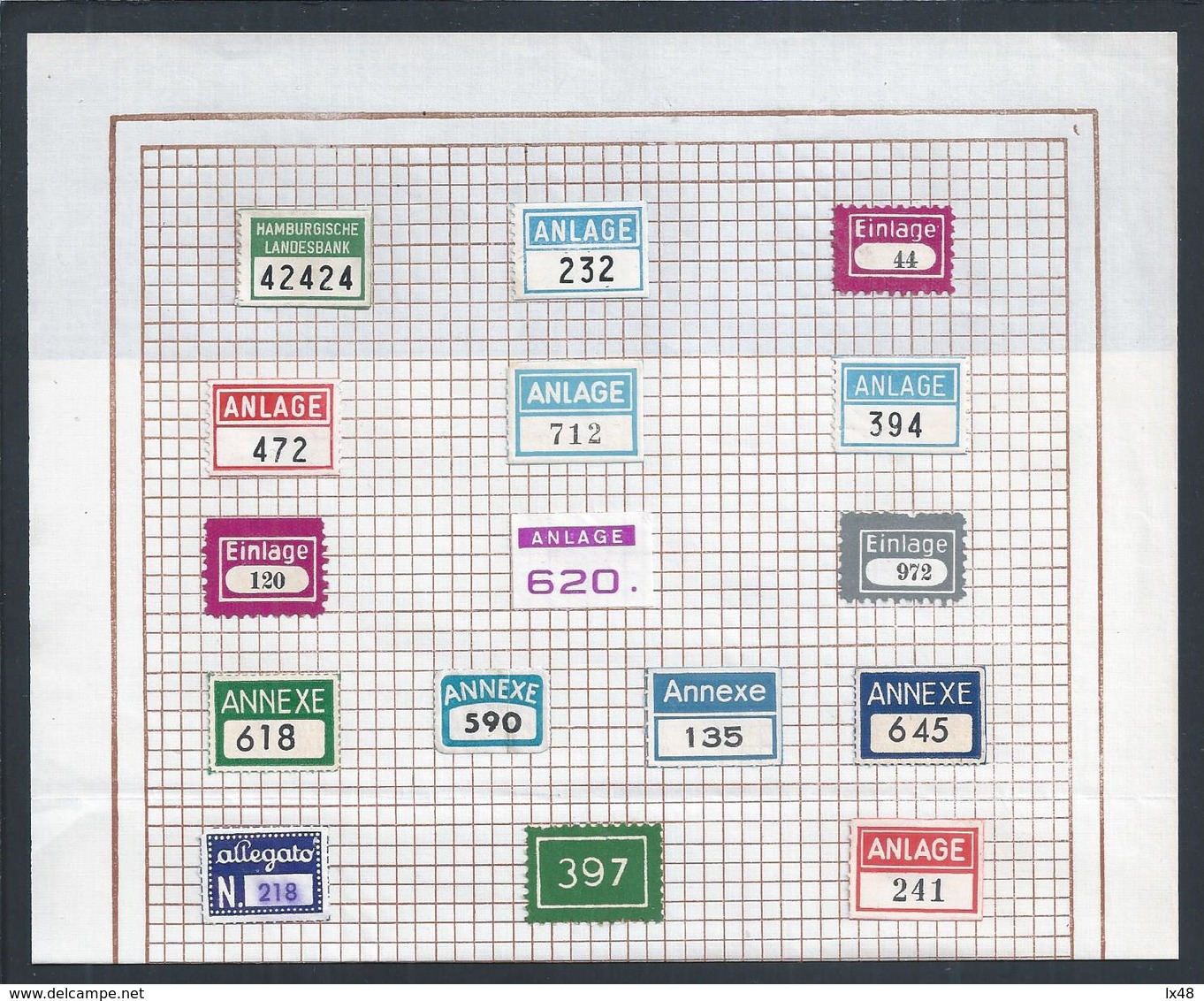 Matching Attachment Labels. Palindrome. Capicuas. Bijpassende Labels Voor Bijlagen. Palindroom. Passende Anhangetiketten - Papeterie