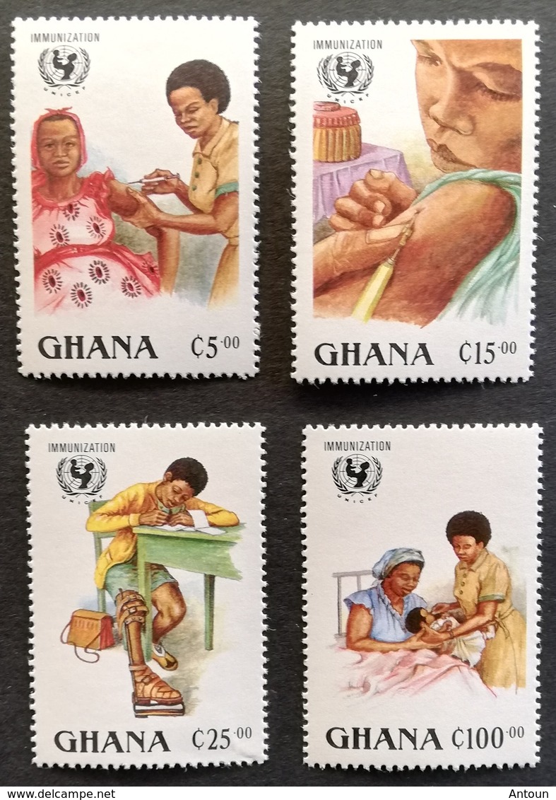 Ghana  1986 UN Universal Immunization Campaign M.N.H. - Ghana (1957-...)