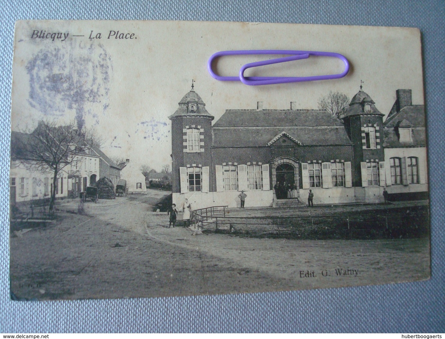 BLICQUY : La Place  En 1900 - Leuze-en-Hainaut