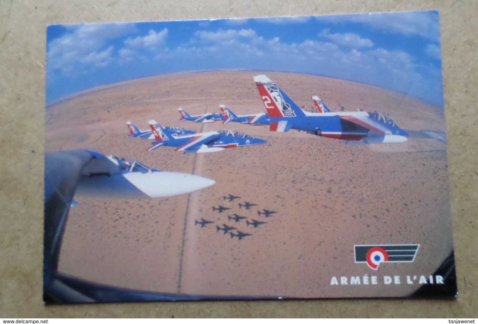 PATROUILLE DE FRANCE Survolant Le Qatar ( Avion, Aviation, Armée De L'Air ) - 1946-....: Ere Moderne