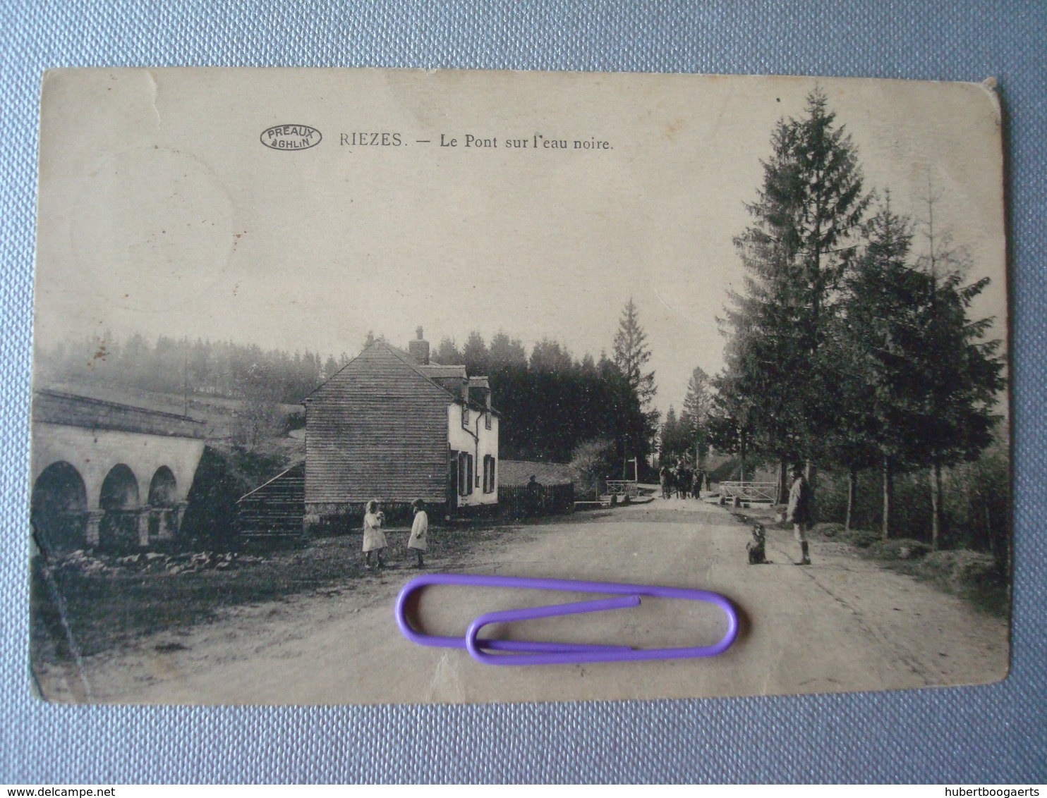 RIEZES : Le Pont Sur L'eau Noire  En 1924 - Chimay