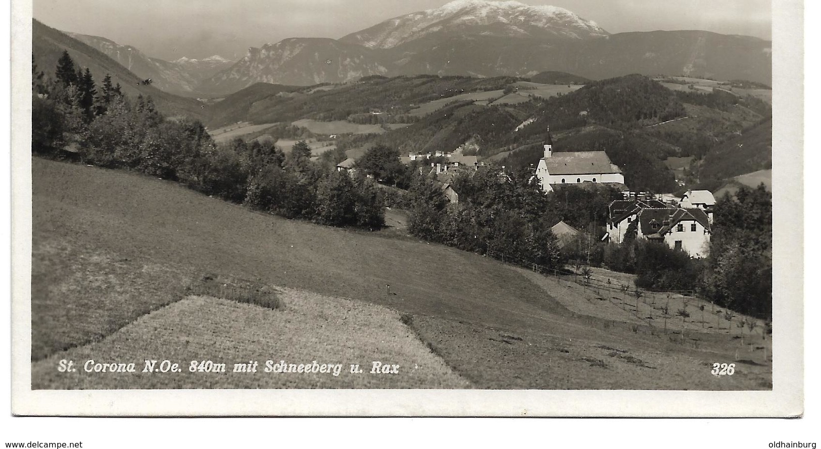 3001b: AK Aspang, St. Corona, Schneeberggebiet, Ungelaufen - Schneeberggebiet