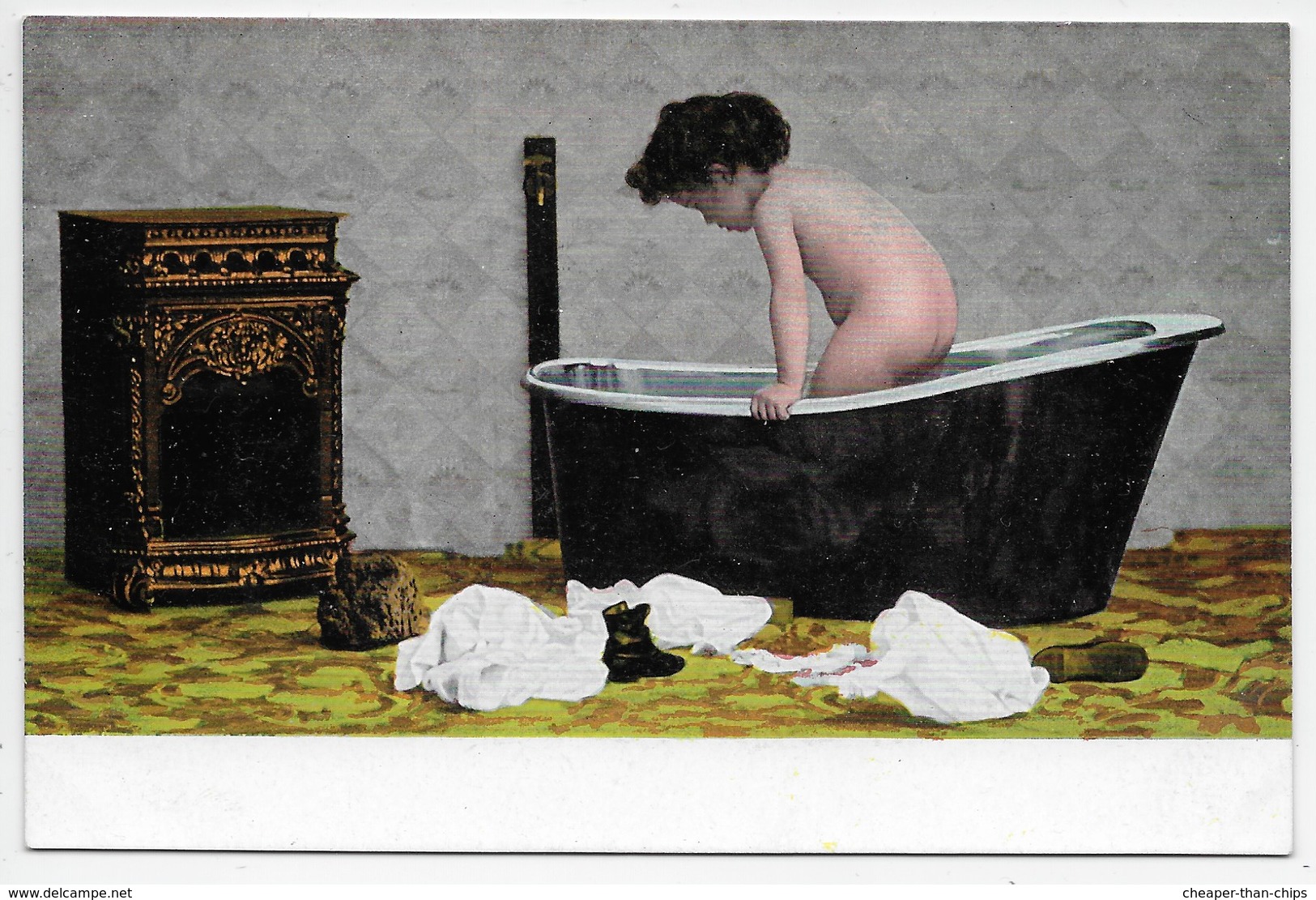 Bath Time - Full Six Card Series - Other & Unclassified