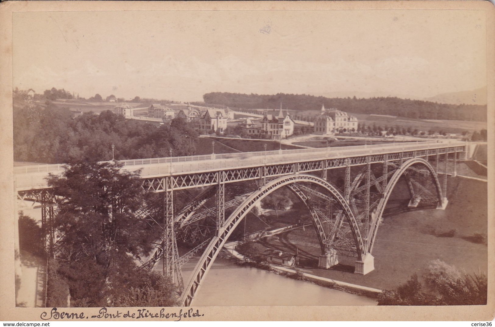 Photo Sur Carton Berne Pont De Kirchenfeld - Plaatsen