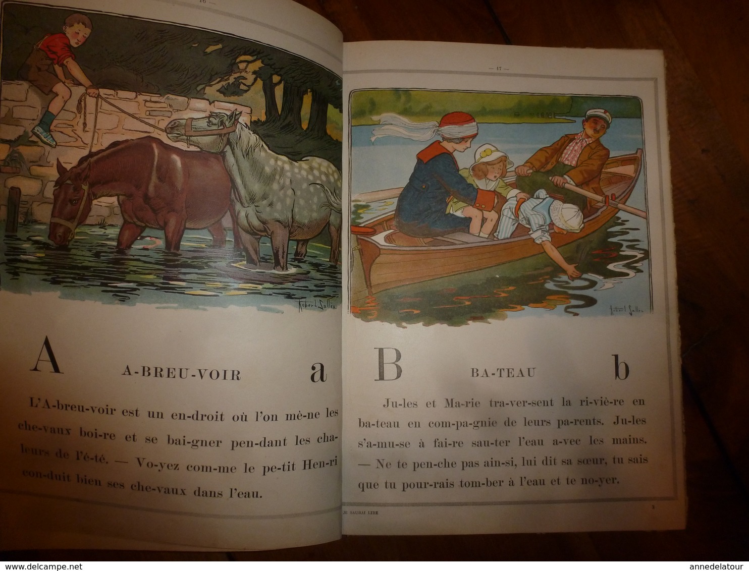 1933 JE SAURAI LIRE -Alphabet Méthodique et Amusant , par un PAPA - Nombreuses gravures , par Robert Sallès