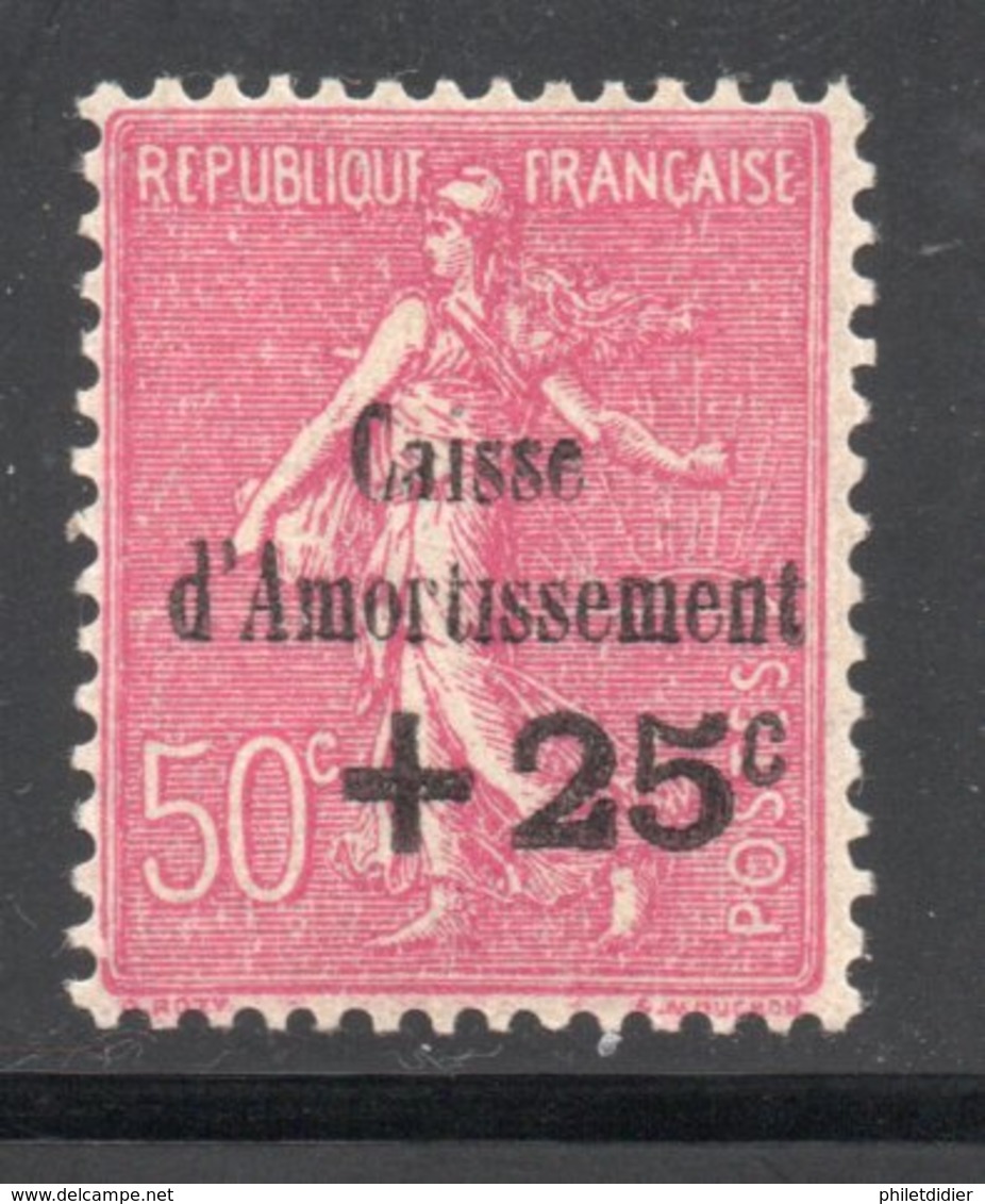 YT 254 A - Neuf ** Variété Sans Point Sur Le I D'amortissement - 1927-31 Caisse D'Amortissement