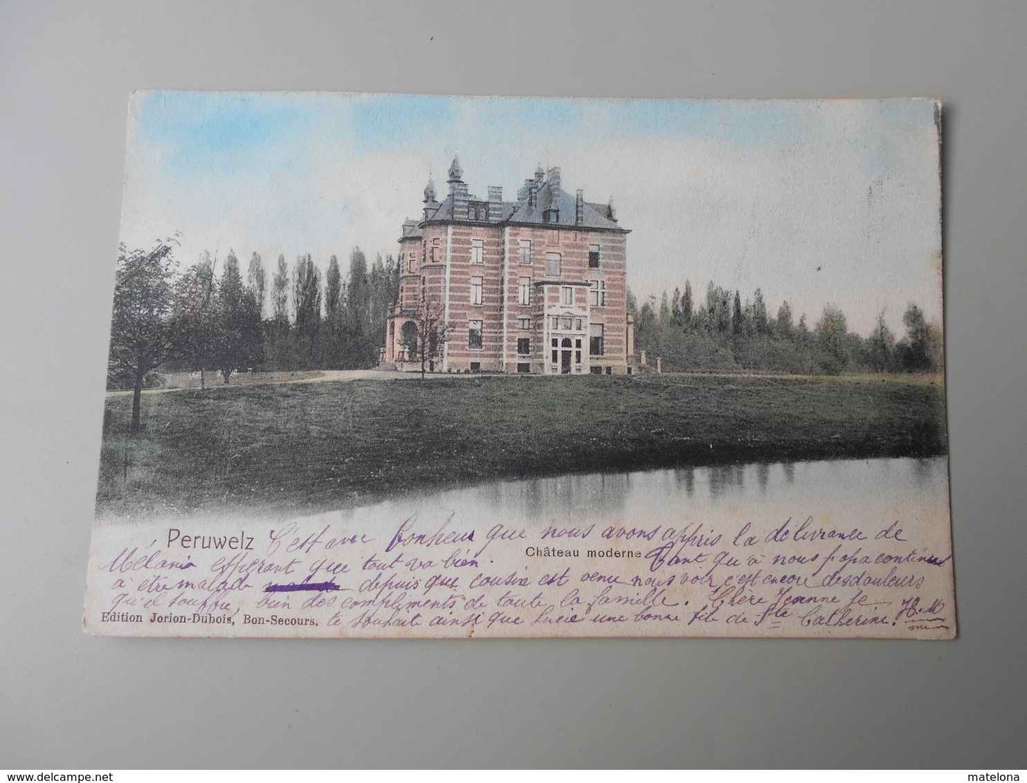 BELGIQUE HAINAUT PERUWELZ CHATEAU MODERNE  PRECURSEUR - Péruwelz