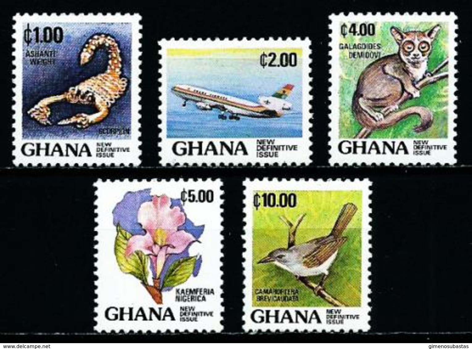 Ghana Nº 796/800 Nuevo - Ghana (1957-...)