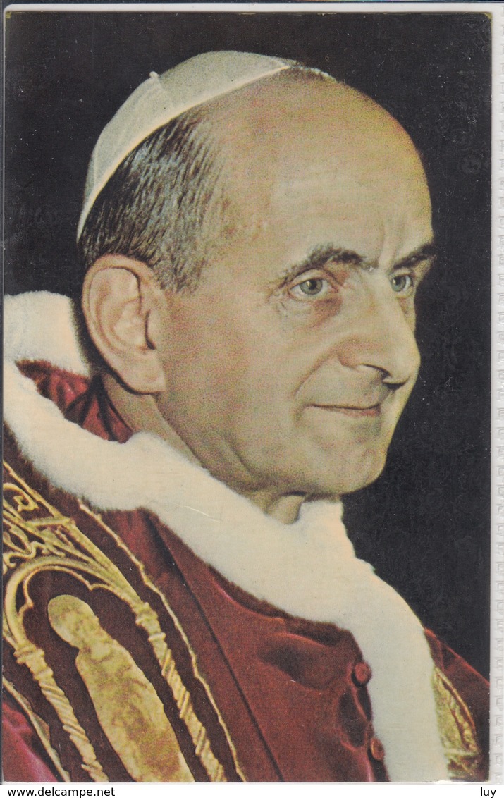 POPE  PAUL VI. -  Viaggiata 1965  Poste Vaticane, Maximum Card - Personaggi Storici