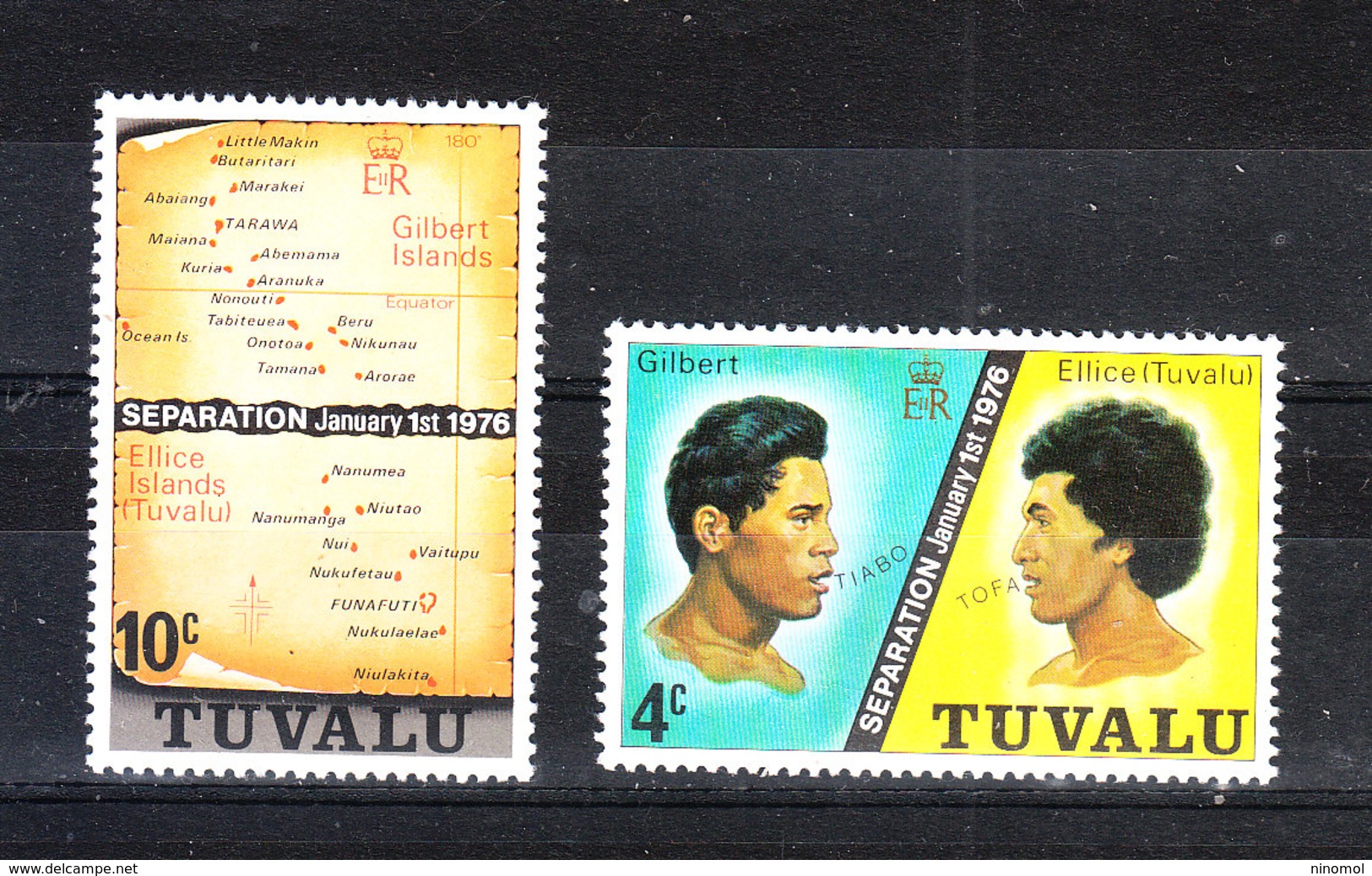 Tuvalu  - 1976. Indipendenza: Separazione Da Gilbert & Ellice. Independence: Separation From Gilbert & Ellice. MNH - Altri & Non Classificati