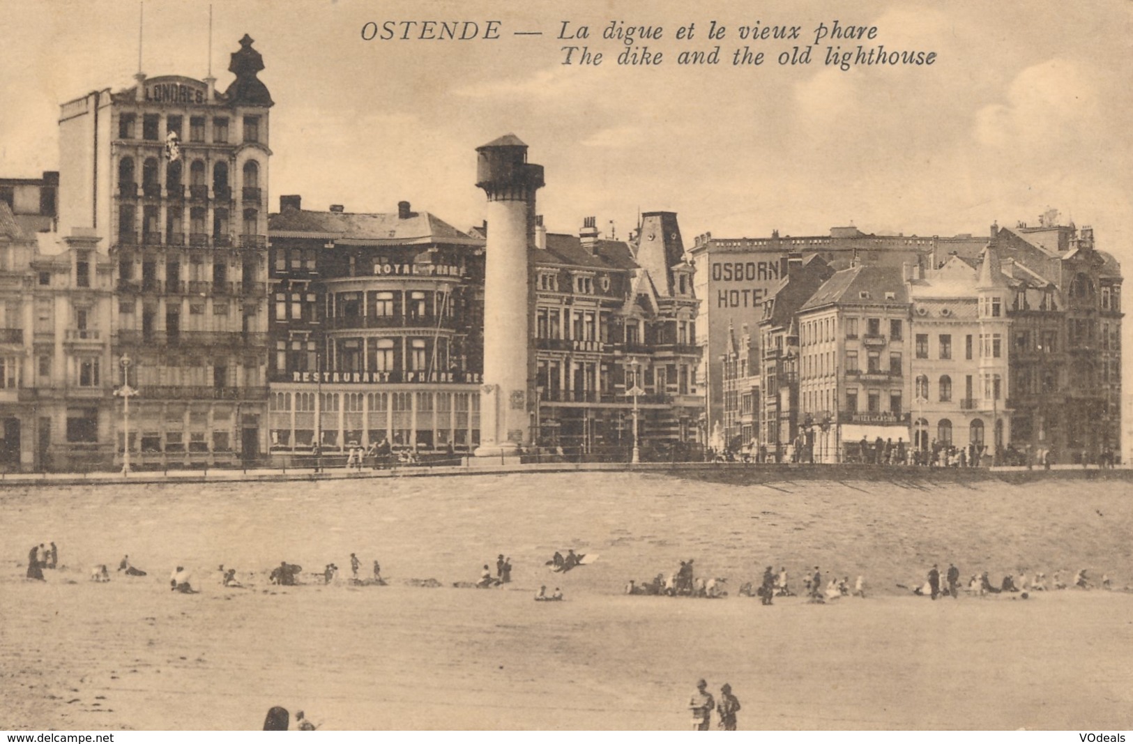 CPA - Belgique - Oostende - Ostende - La Digue Et Le Vieux Phare - Oostende