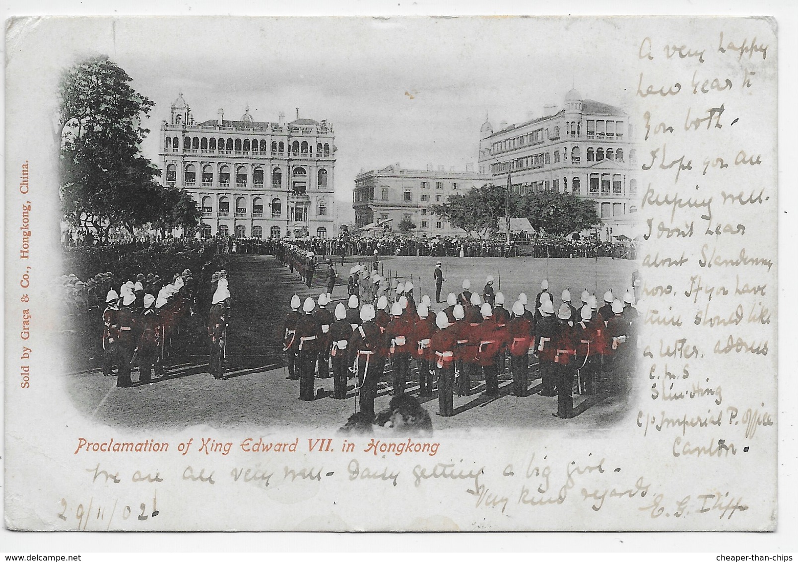Proclamation Of Edward VII In Hongkong - Undivided Back - China (Hong Kong)
