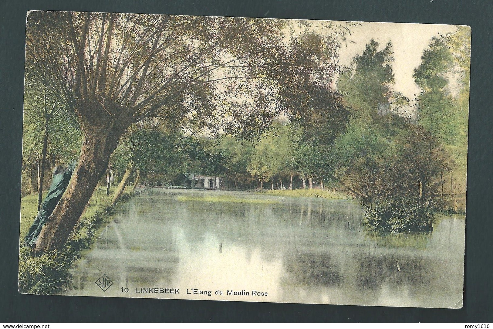 LINKEBEEK. L'étang Du Moulin Rose. S.B.P. N°10. Animée. - Linkebeek