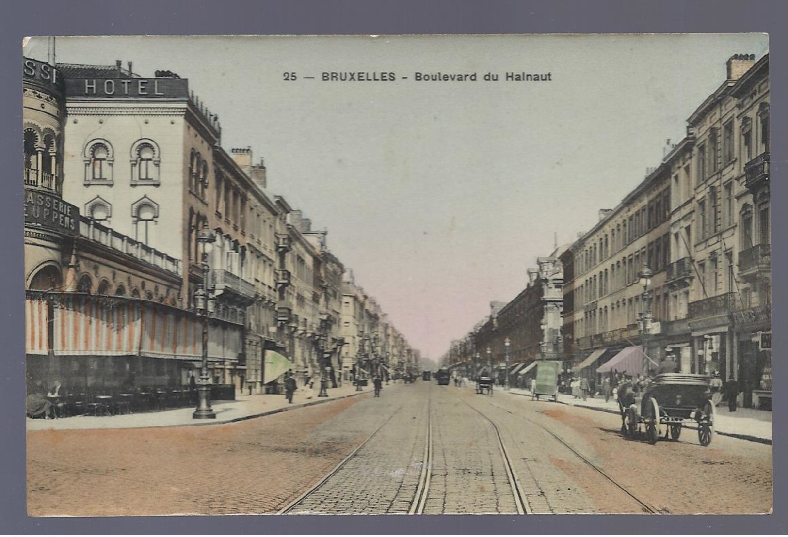 1909 BRUXELLES BOULEVARD DU HAINAUT à M. OPTDENHEINDEN HOTEL WAGNER ANVERS - Lanen, Boulevards