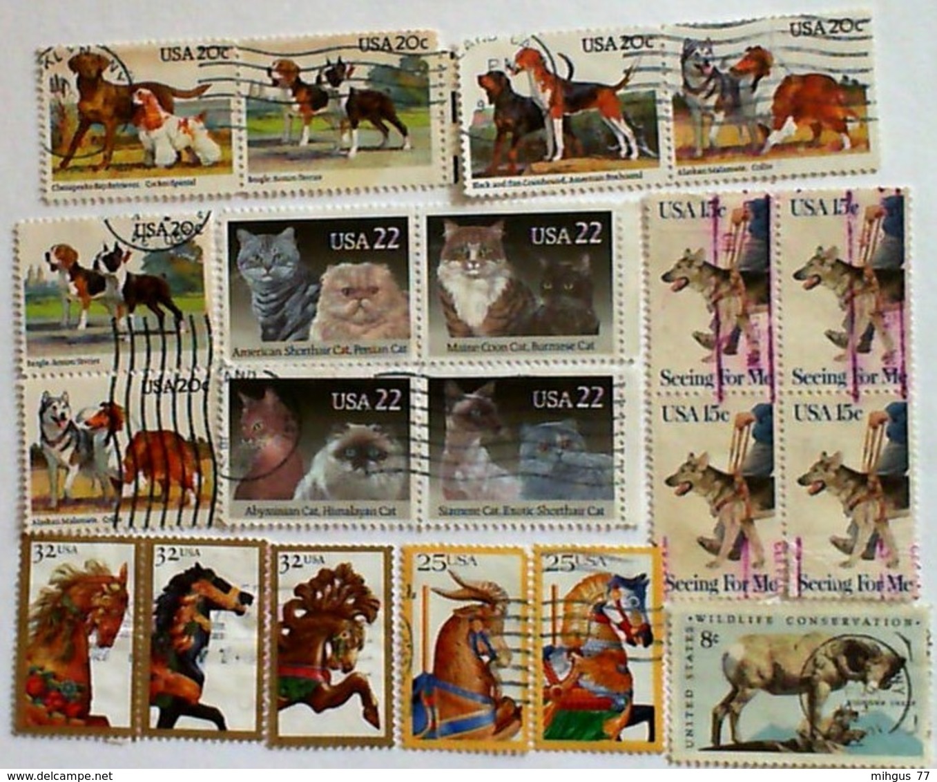 USA Many Diferent Animel Stamps - Autres - Amérique