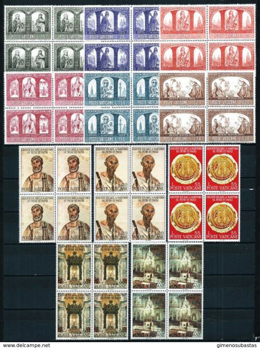 Vaticano Nº 451/6-466/70 (bloque-4) Nuevo - Ungebraucht