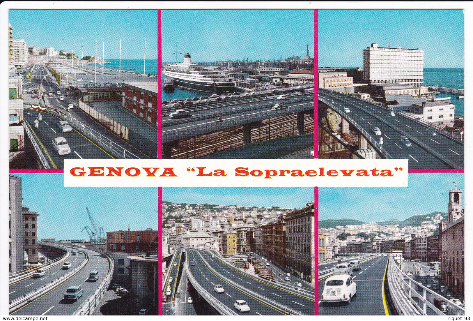 Lot 4 Cp Modernes - GENOVA - " La Sopraelevata" (la Route élevée) - Genova (Genoa)