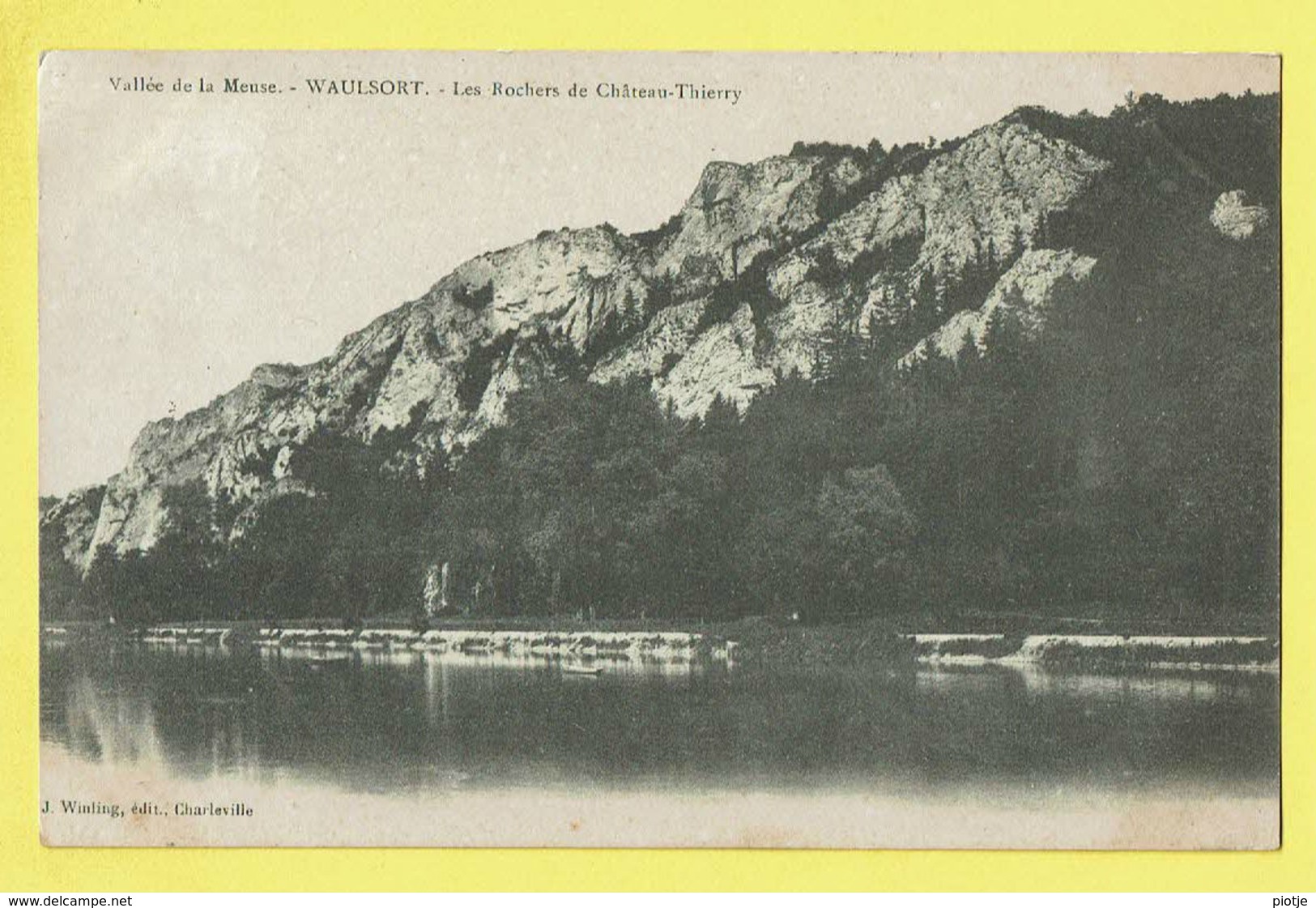 * Waulsort (Hastière - Namur - La Wallonie) * (J. Winling, édit Charleville) Vallée De La Meuse, Rochers Chateau Thierry - Hastière