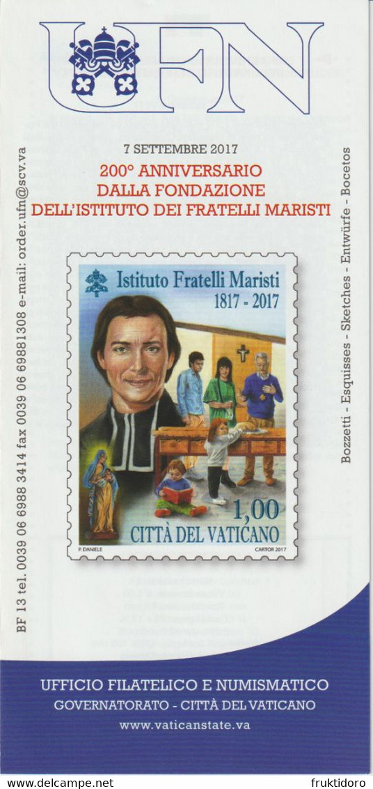 Vatican City Brochures Issues in 2017 Journeys of Pope Francis outside Italy - St. Adeodatus and St. Zosimus - Marists
