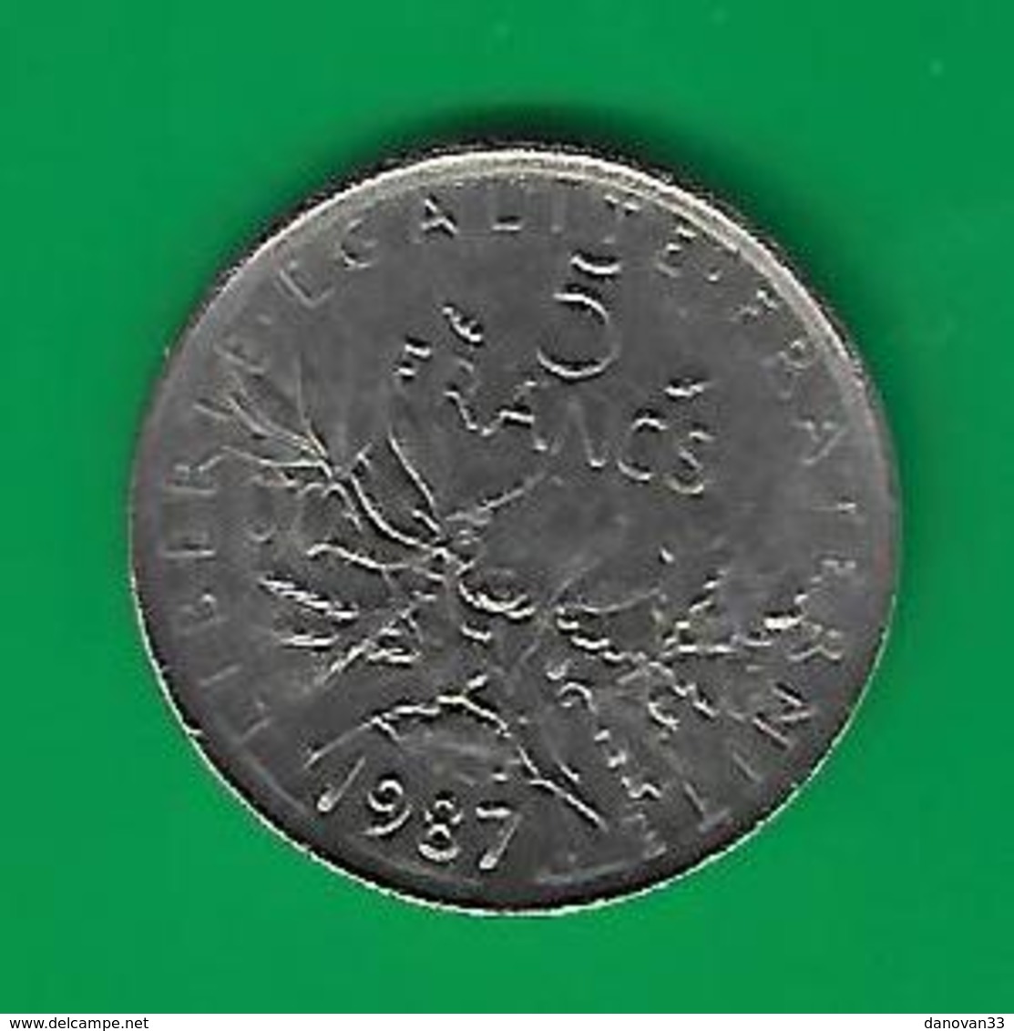 5 FRANCS  SEMEUSE 1987 (PRIX FIXE)  ( CY15) - Autres & Non Classés