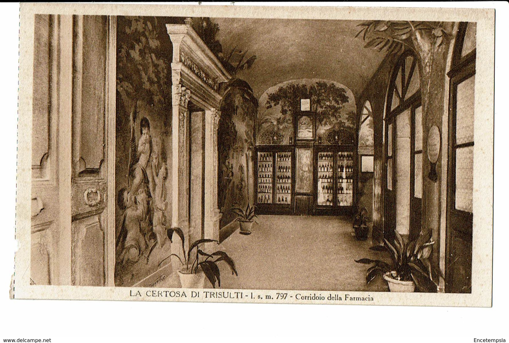 CPA - Carte Postale -Italie - Collepardo- Certosa Di Trisulti -Corridoio Della Farmacia VM2051 - Frosinone