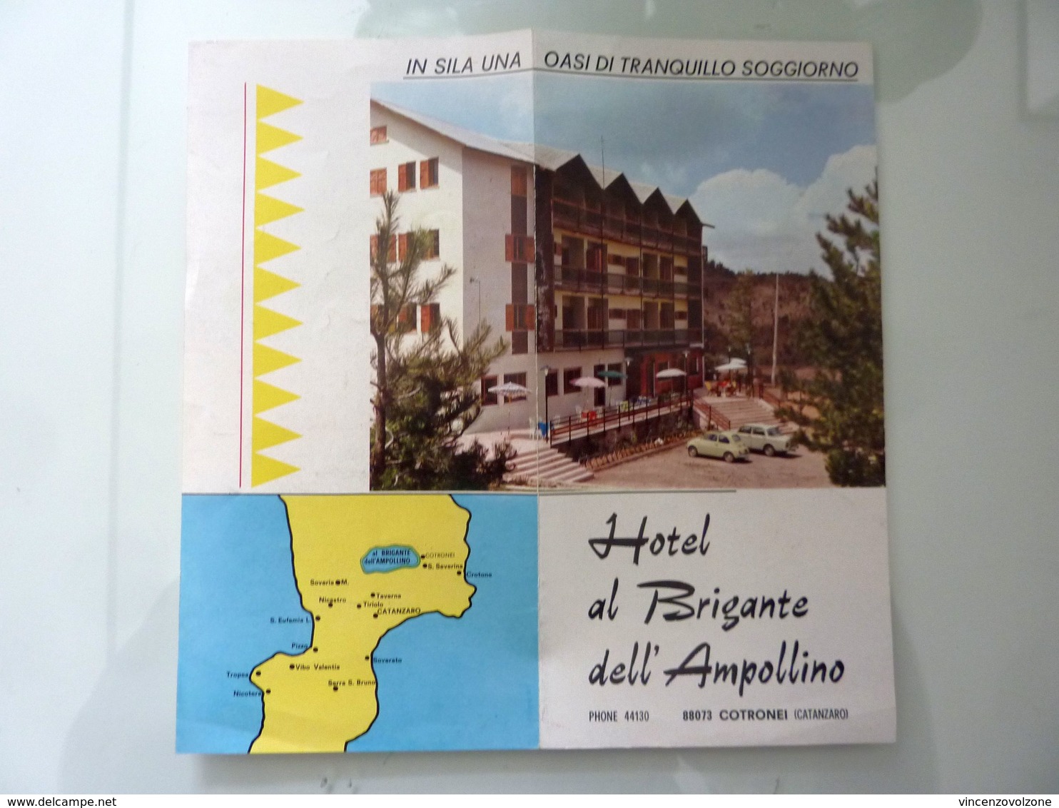 Pieghevole Pubblicitario  Illustrato "HOTEL AL BRIGANTE DELL' AMPOLLINO  - COTRONEI ( Catanzaro )" - Dépliants Turistici