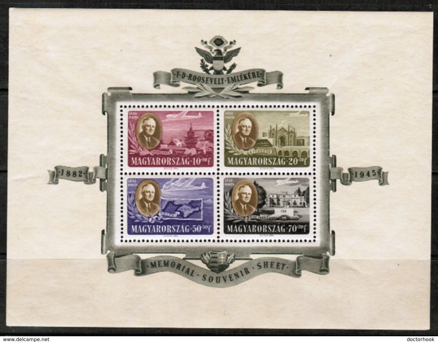 HUNGARY  Scott # CB1-1C** VF MINT NH Souvenir Sheet (SS-397) - Unused Stamps