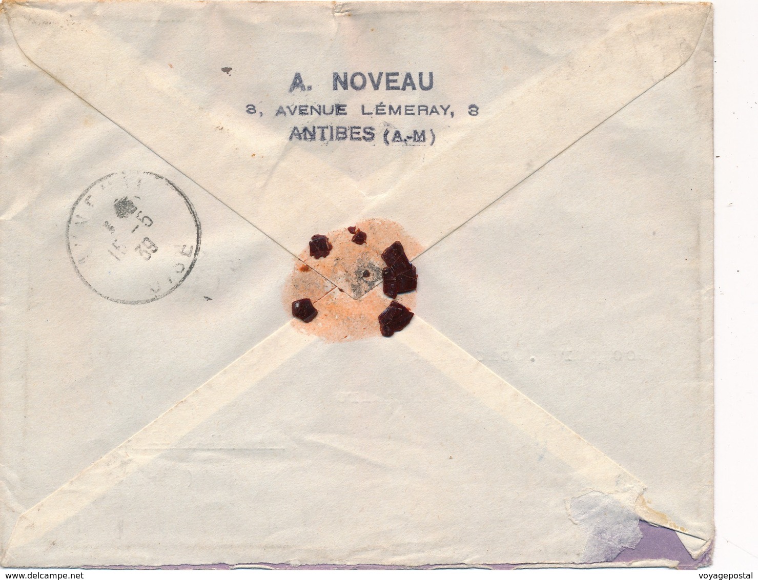 Lettre Recommandée Monaco Timbre Coin Daté Pour Auneuil 1939 - Lettres & Documents