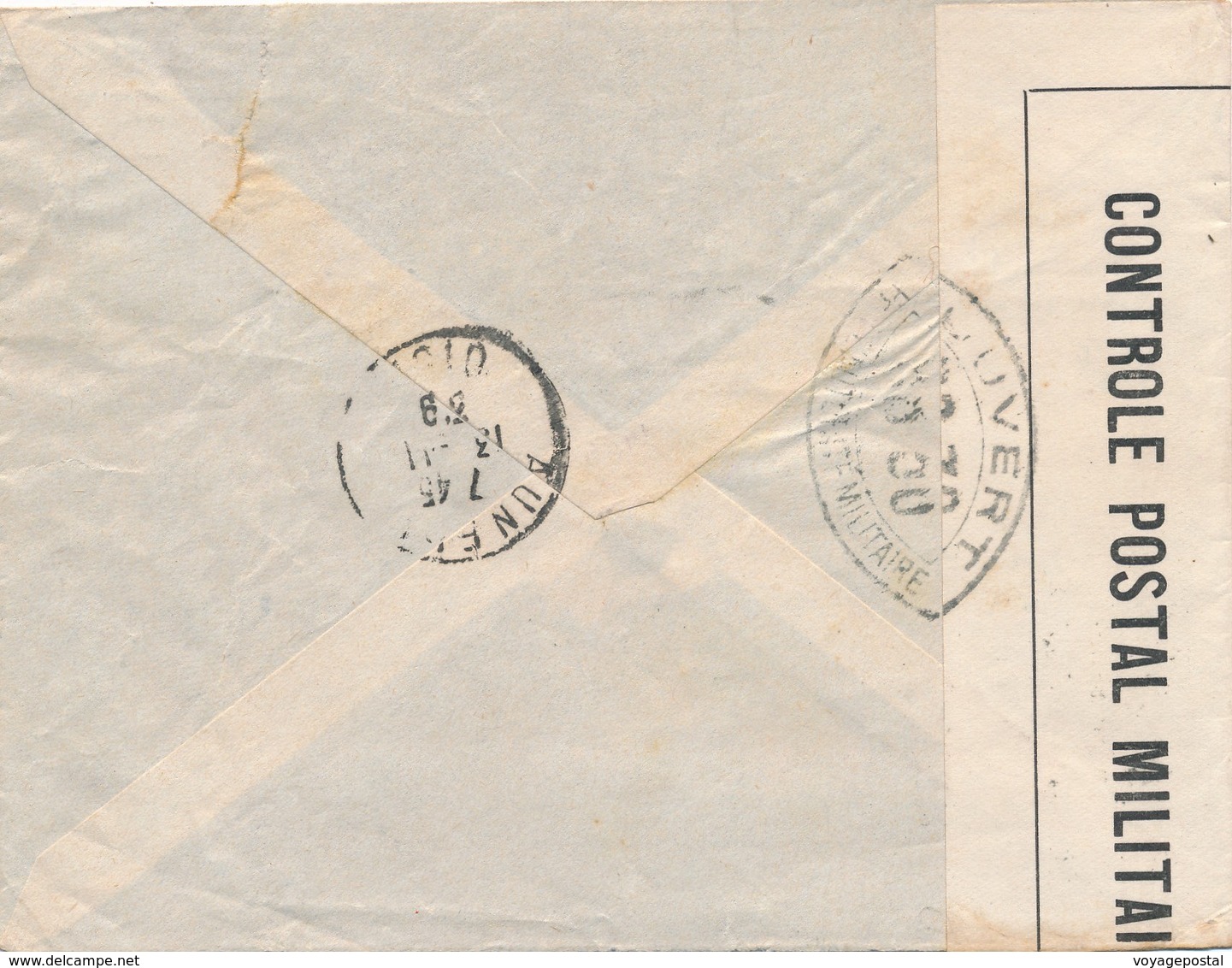 Lettre Censure Monaco 90c Pour Auneuil 1939 - Briefe U. Dokumente