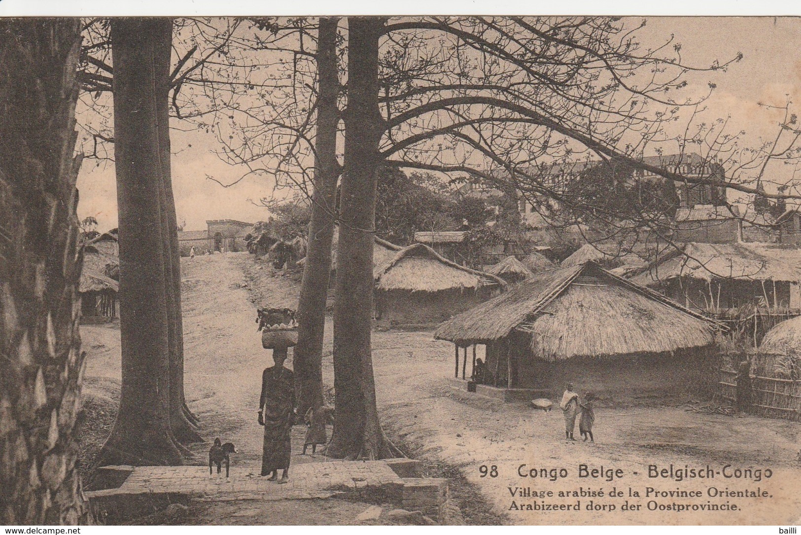 Congo Belge Entier Postal Illustré Pour La Belgique 1923 - Entiers Postaux