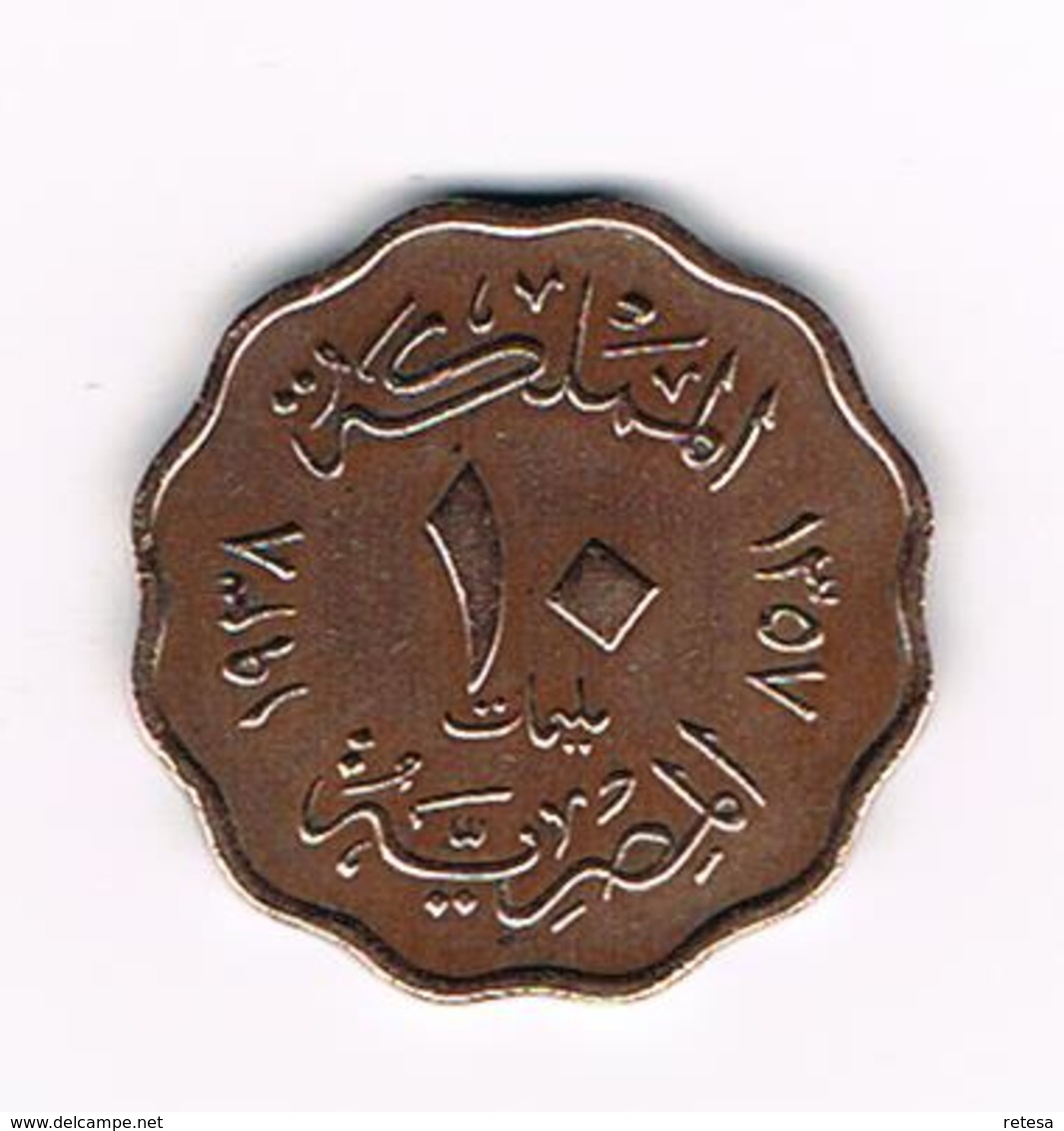 //  EGYPTE  10  MILLIEMES   1938 ( 1357 ) - Egitto