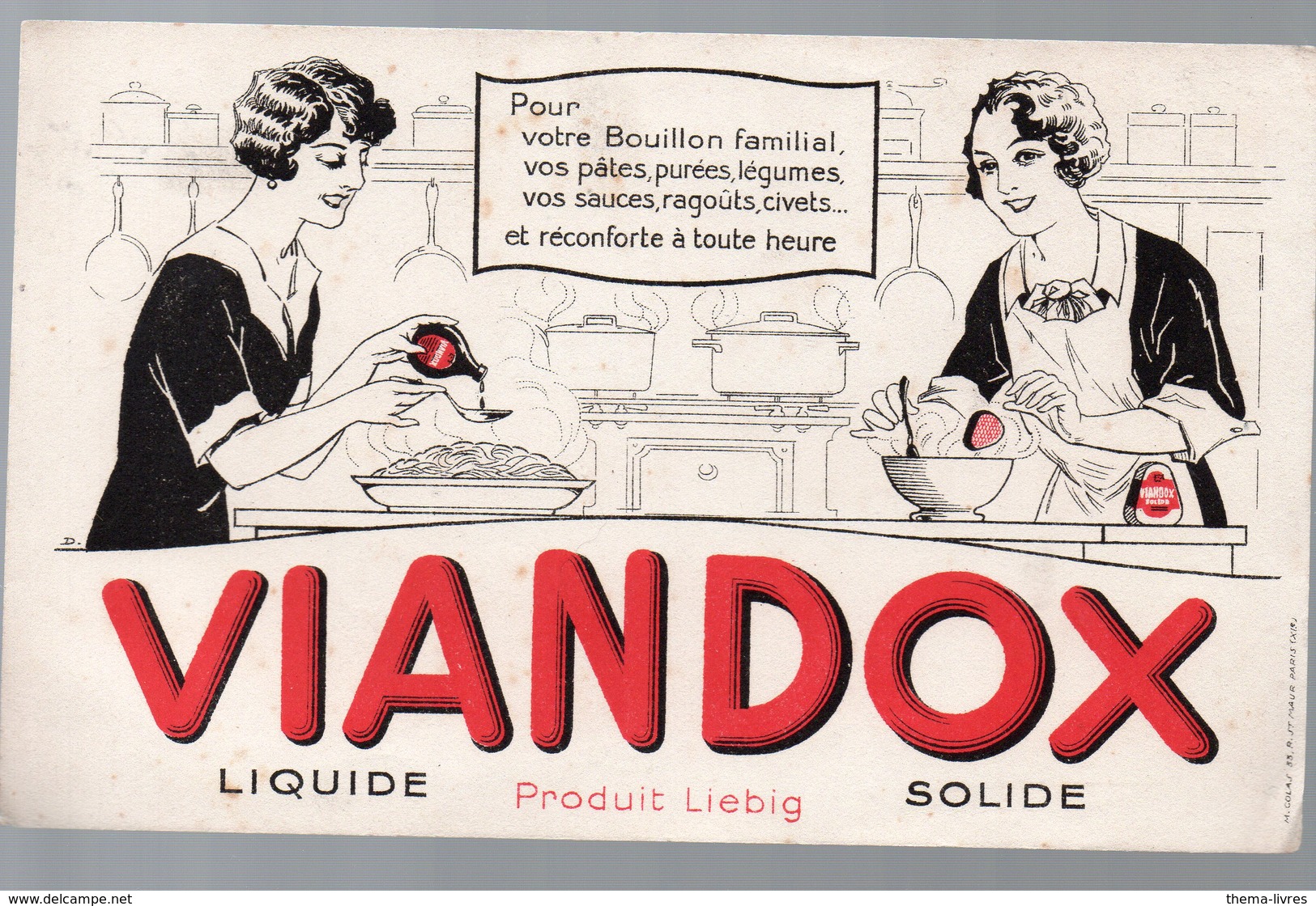 Buvard VIANDOX (illustrateur : D)  (Liebig) (PPP10518) - Alimentaire