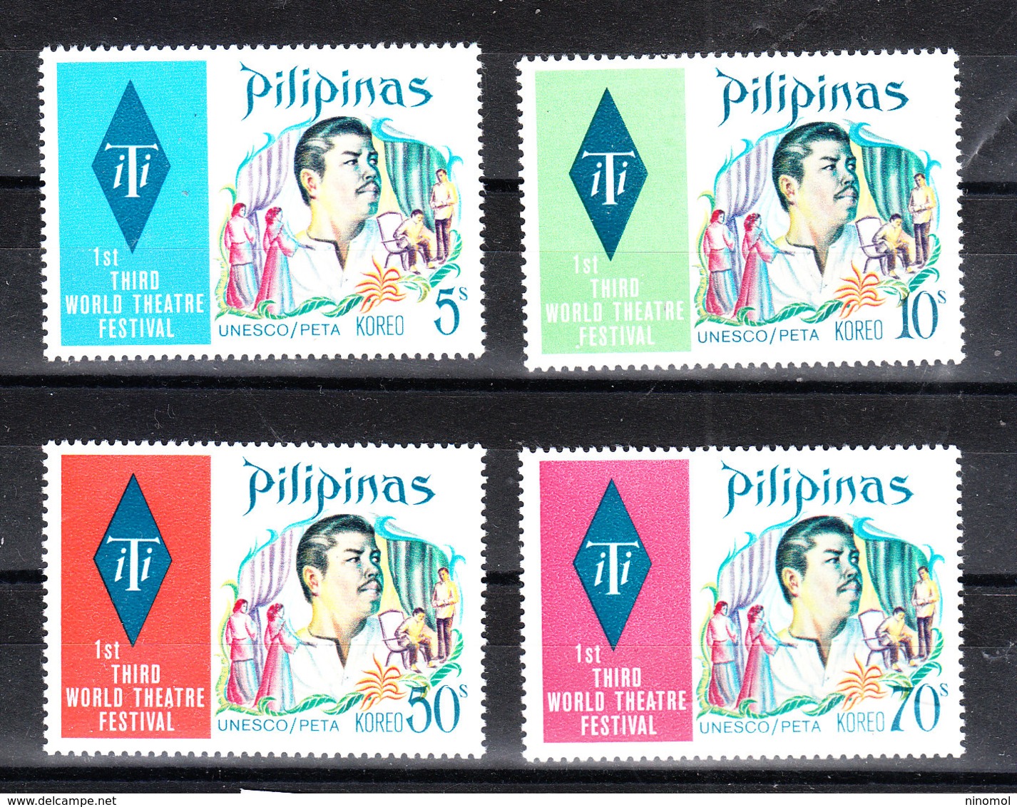 Filippine  Philippines  - 1973.Festival Del Teatro. Theater Festival. Complete MNH Series - Teatro