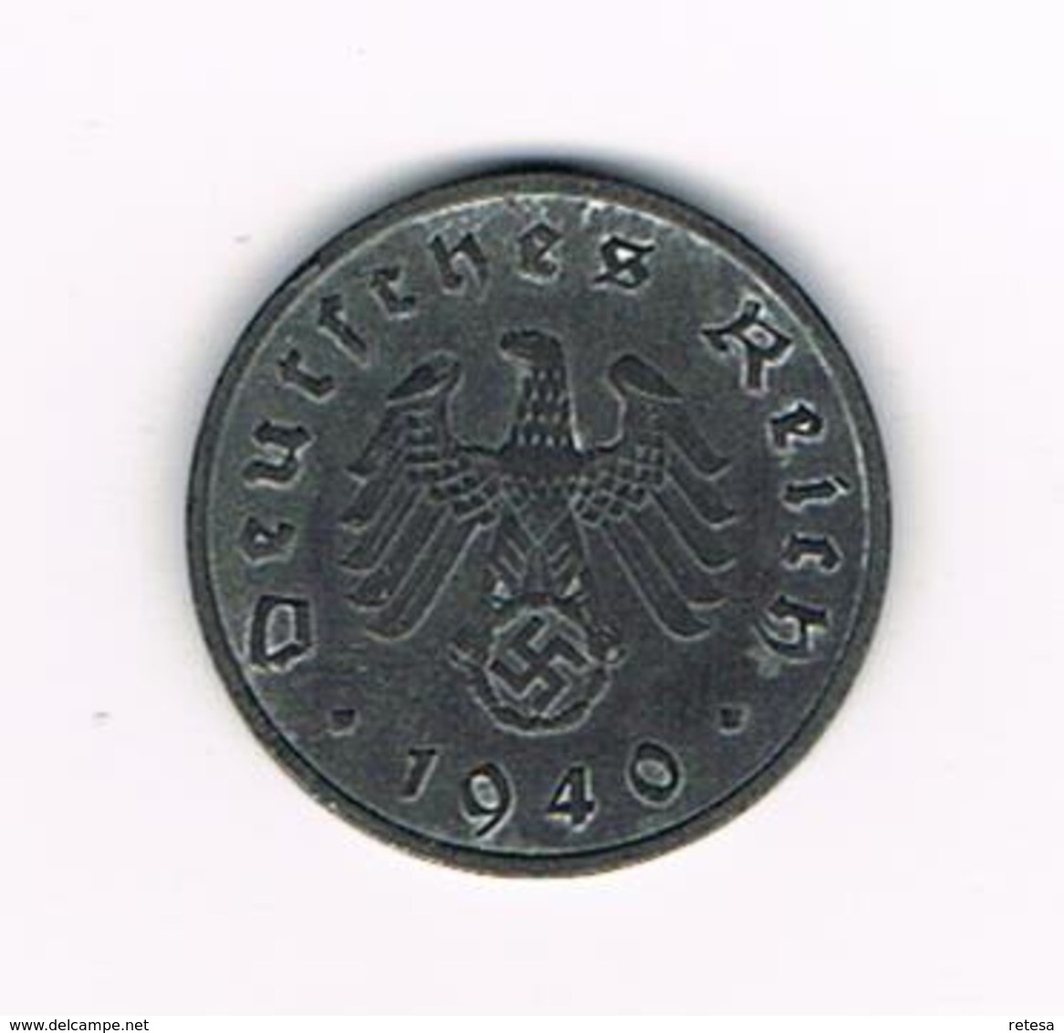 //  THIRD  REICH  10 REICHSPFENNIG  1940 F - 1 Reichspfennig