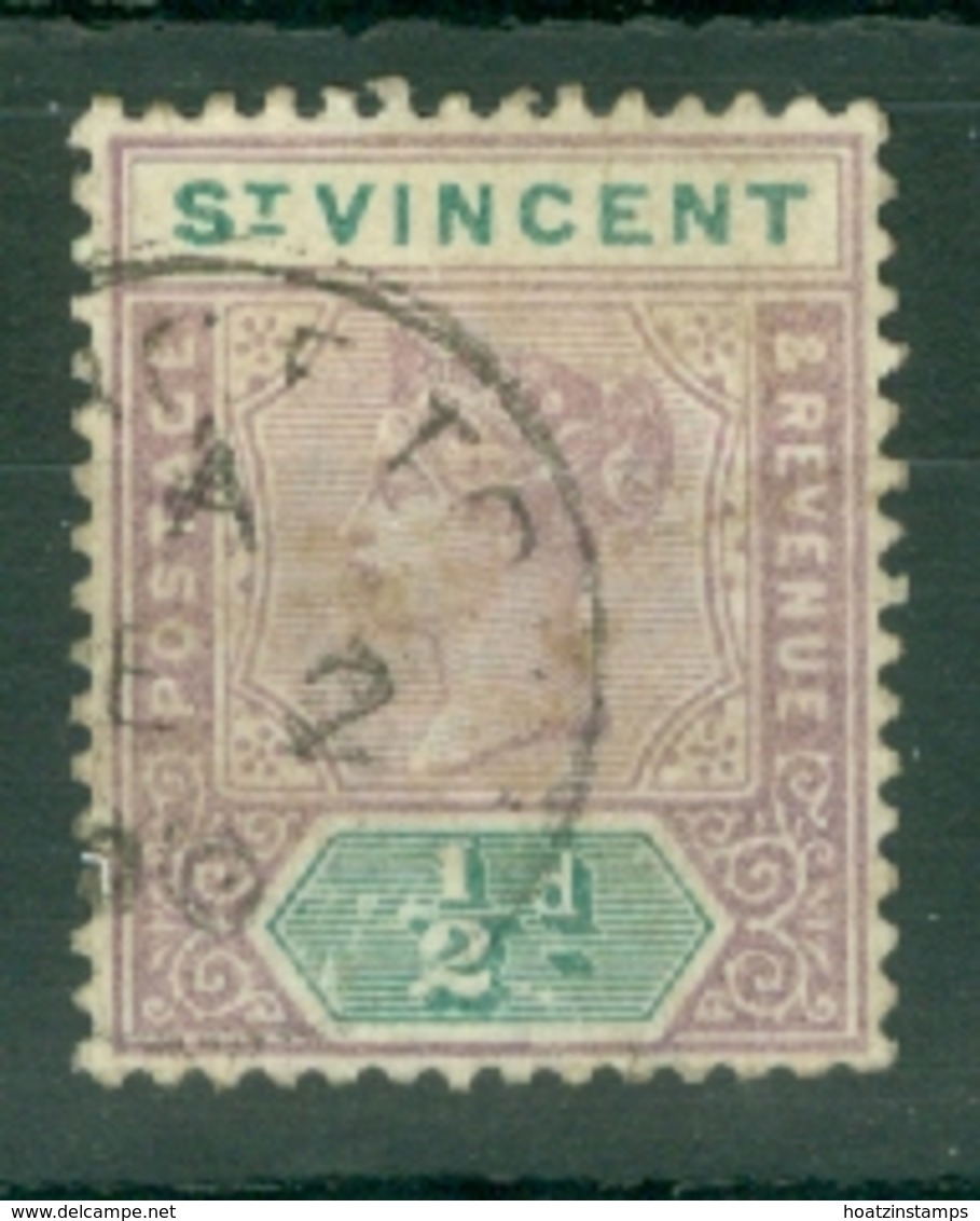 St Vincent: 1899   QV    SG67     ½d   Used - St.Vincent (...-1979)