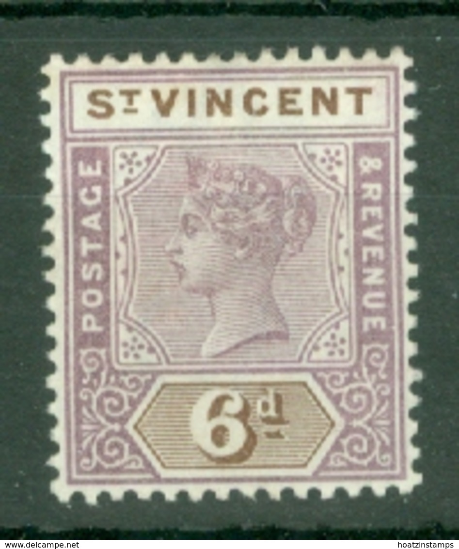 St Vincent: 1899   QV    SG73     6d   MH - St.Vincent (...-1979)