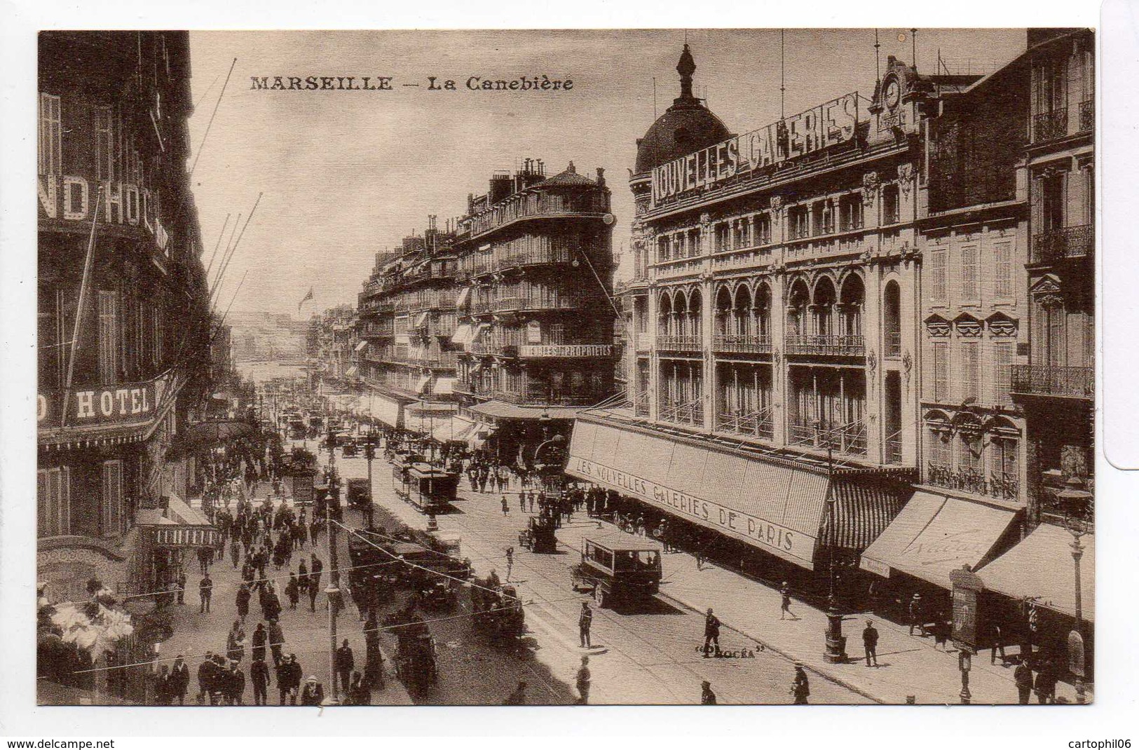 - CPA MARSEILLE (13) - La Canebière (grande Animation) - - Canebière, Centre Ville