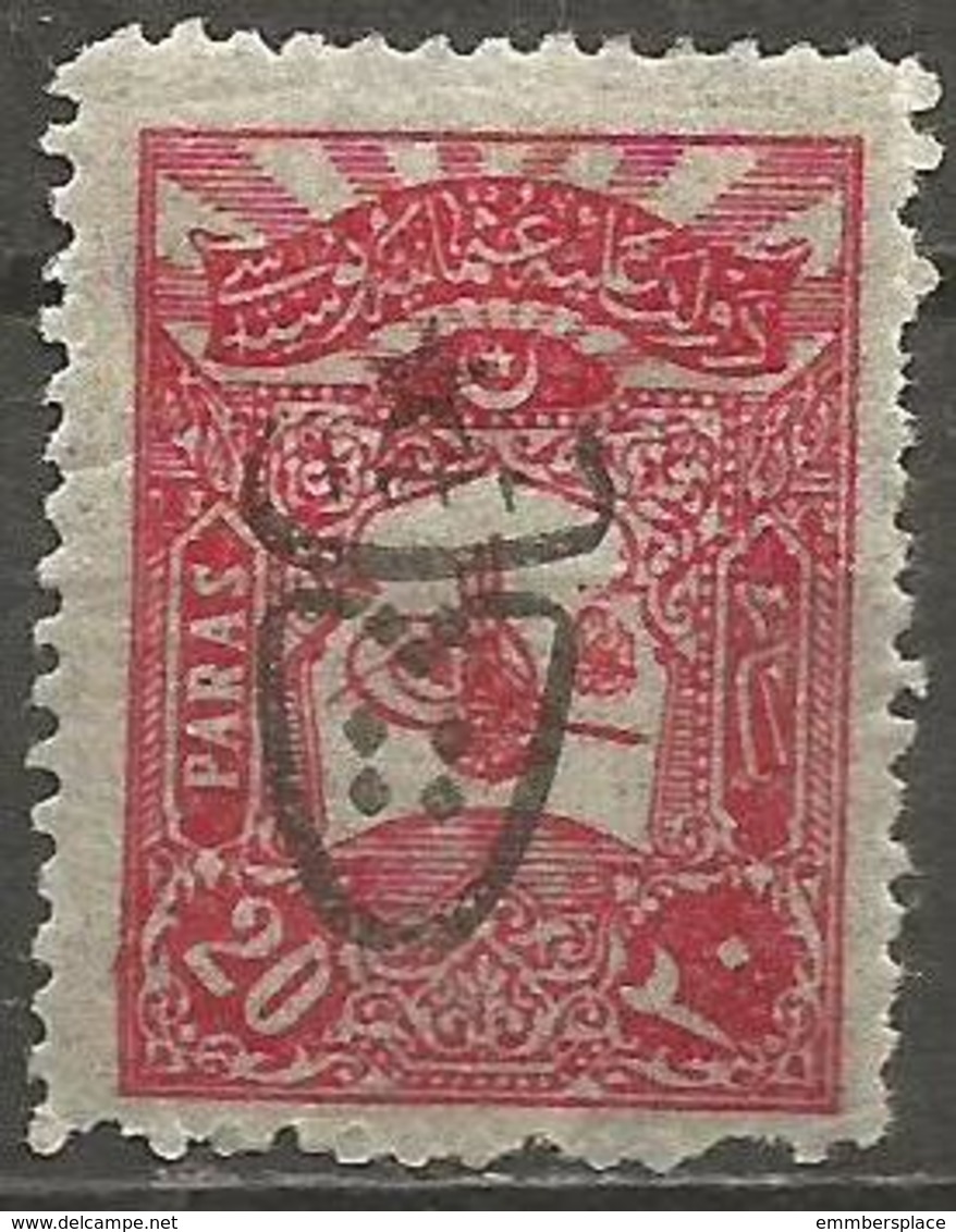 Turkey - 1917 Interior Post Overprint 20pa  MH *    Mi 557   Sc 496 - Unused Stamps