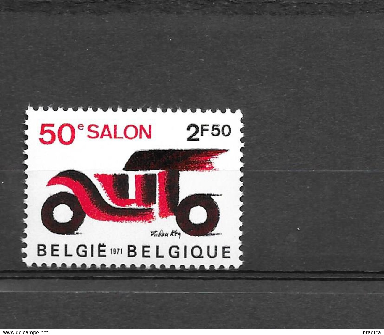 Timbre N°1568 - 50e Salon De L'automobile - De 1971 - Unused Stamps