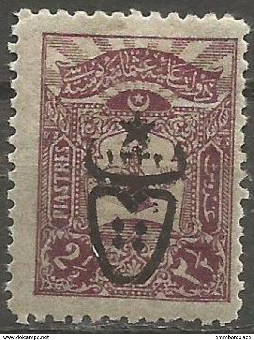Turkey - 1917 Interior Post Overprint 2.5pi  MH *    Mi 560   Sc 499 - Nuevos