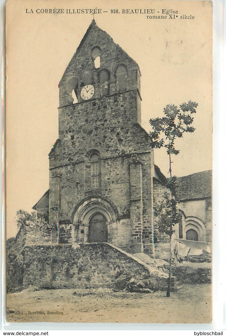 Lot 9 CPA 19 Corrèze Beaulieu Sur Dordogne Clocher Eglise Pittoresque Doux Pénitents Marbot Monturu Paroissiale - Sonstige & Ohne Zuordnung